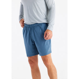 Free Fly Apparel Men's Lined Breeze Short - 7.5" Pacific Blue