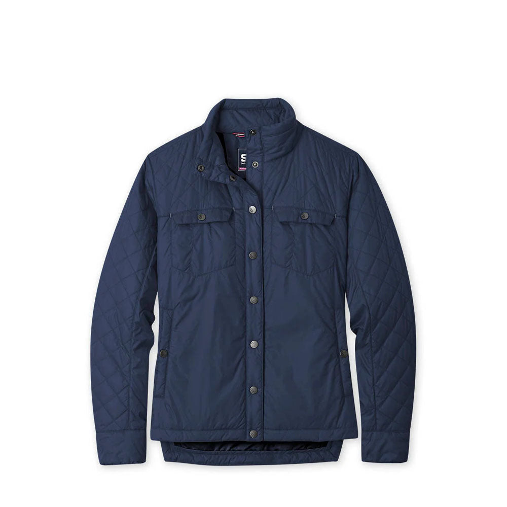 Stio Womens Skycrest Insulated Snap Shirt Mountain Shadow