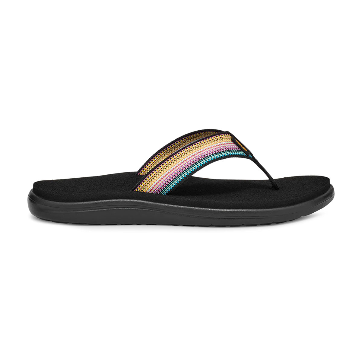 Teva Womens Voya Flip-Flop Antiguous Black Multi