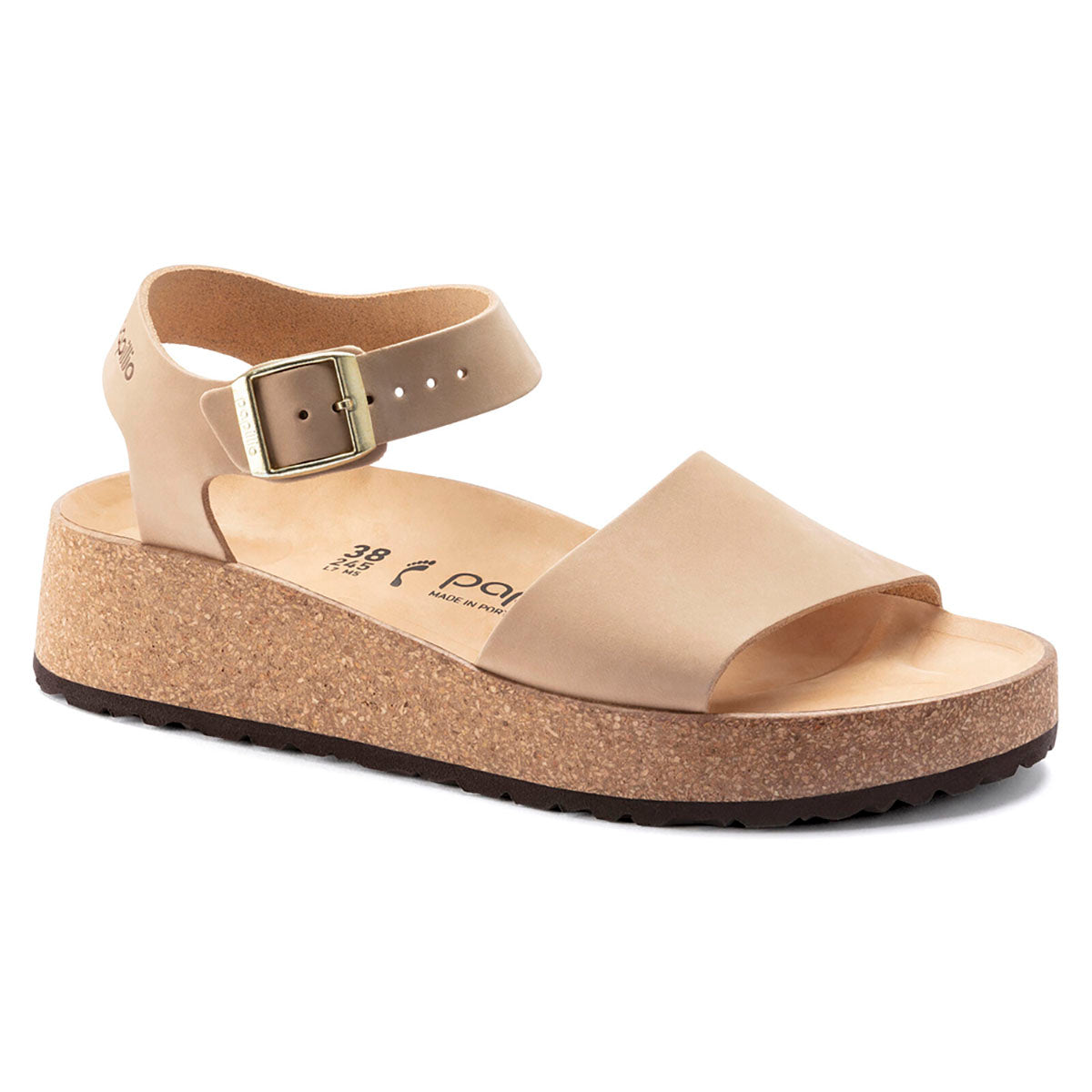 Birkenstock Glenda Nubuck Leather - Narrow Sandcastle