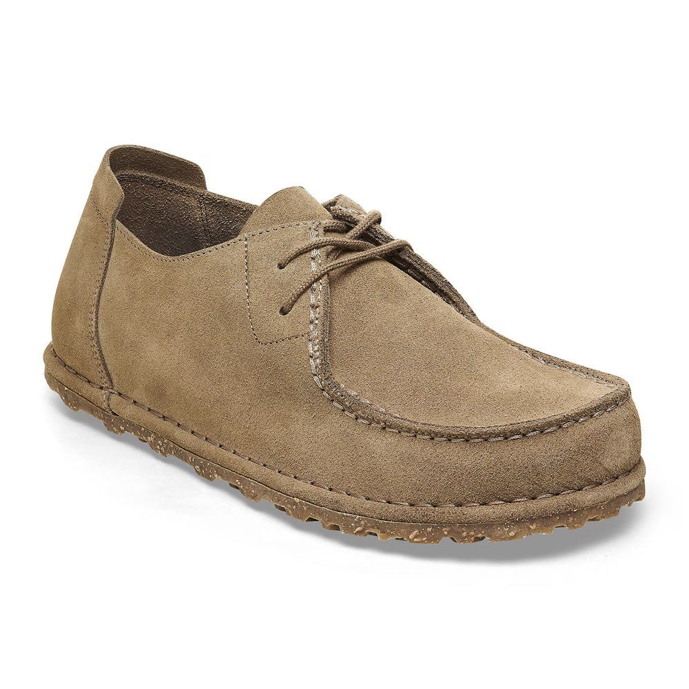 Birkenstock Utti Lace Suede Leather - Regular Taupe Suede
