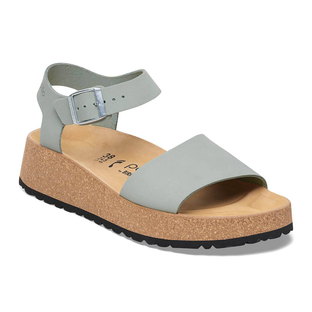 Birkenstock Glenda Nubuck Leather - Narrow Pure Sage