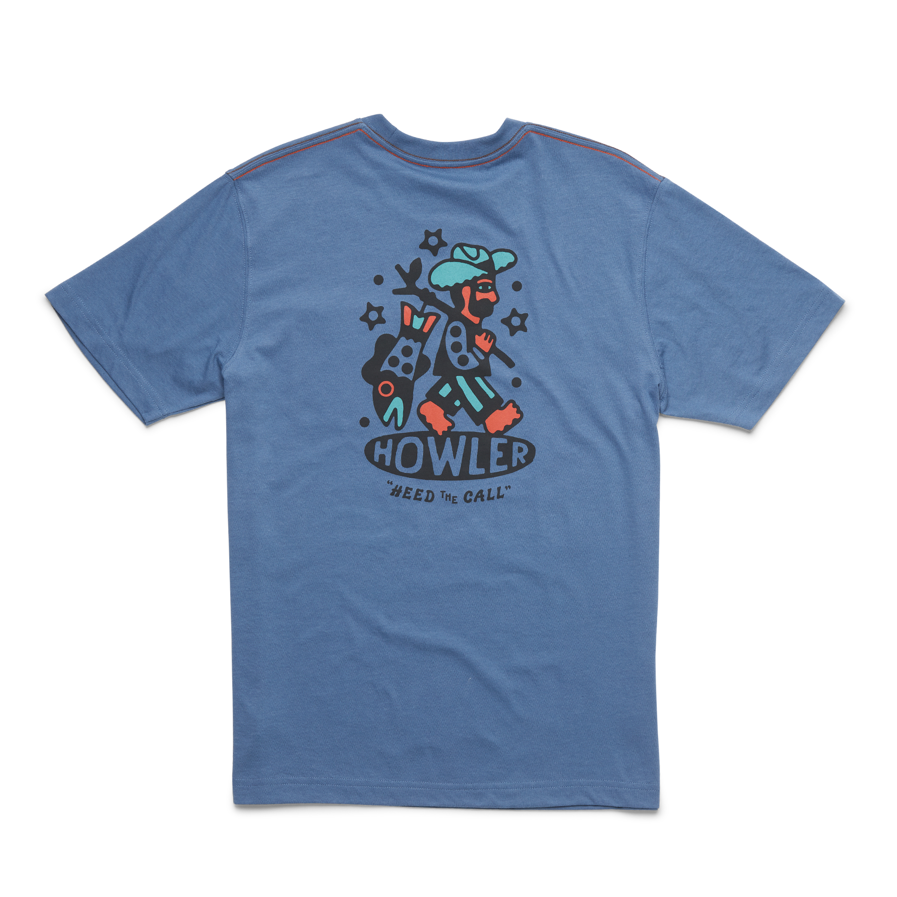 Howler Brothers Mens Select Pocket T-Shirt Pelican Postage: Blue Horizon