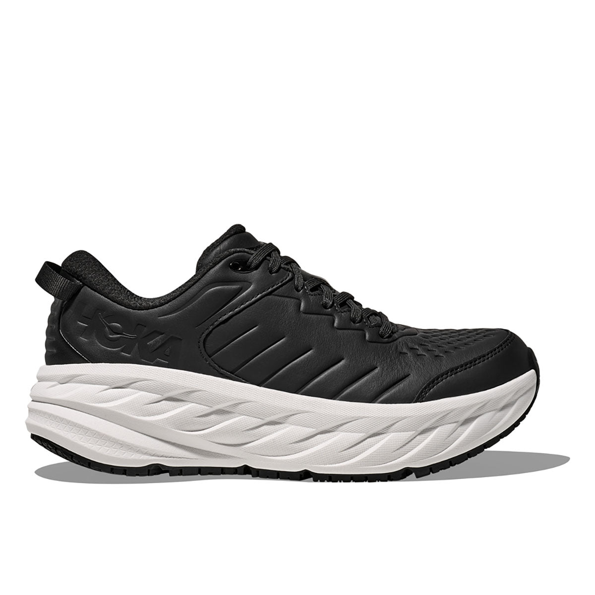 Hoka Mens Bondi SR Carbon Black / White