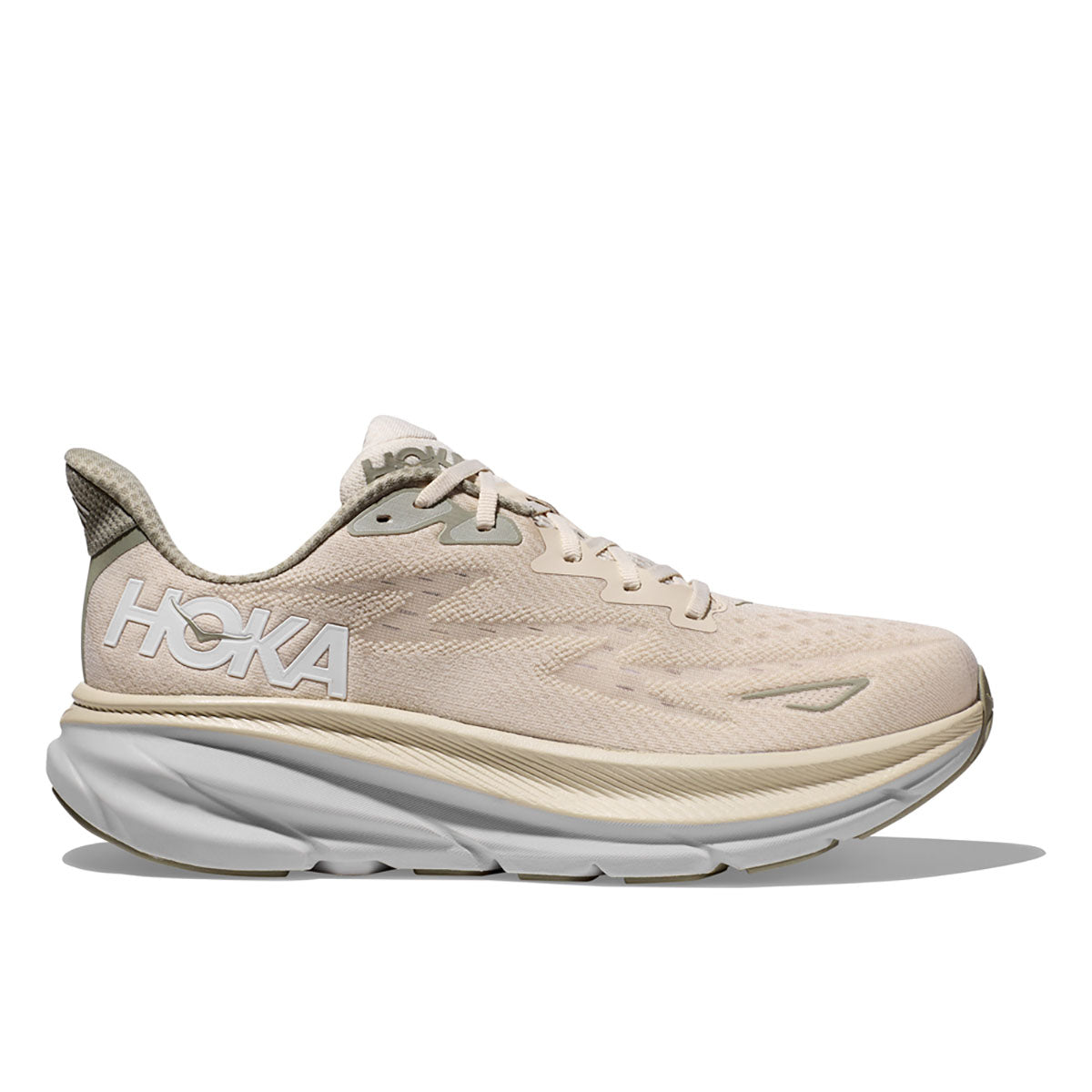 Hoka Men's Clifton 9 Wide Oat Milk/Barley