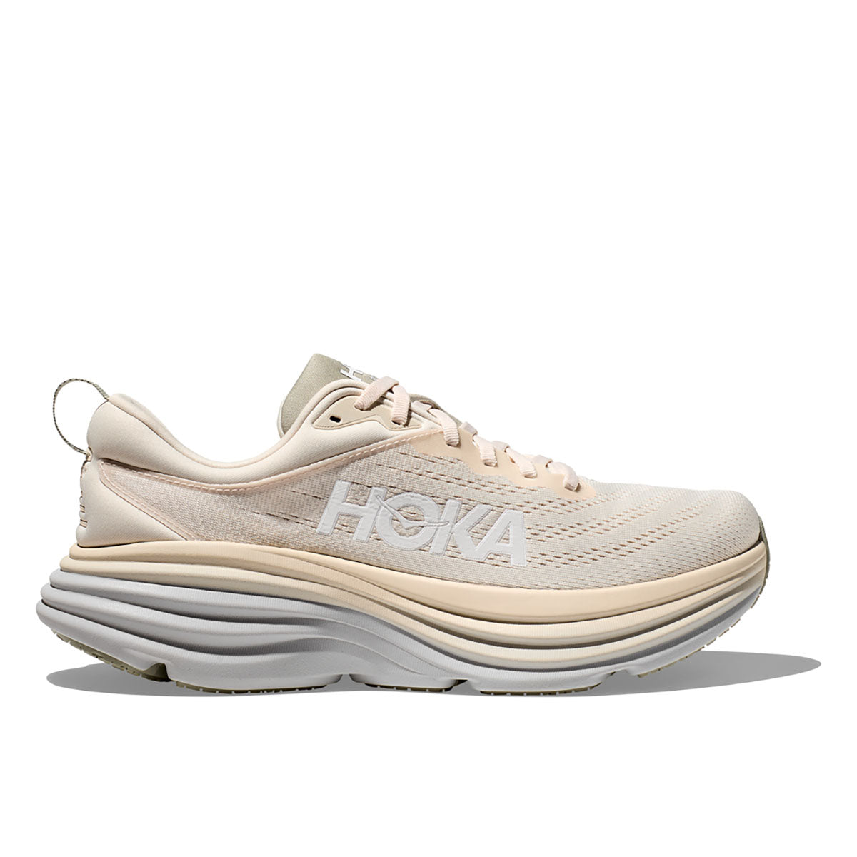 Hoka Men&#39;s Bondi 8 Wide Oat Milk/Barley