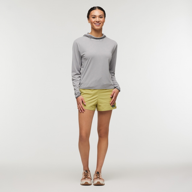 Cotopaxi Womens Sombra Sun Hoodie Smoke