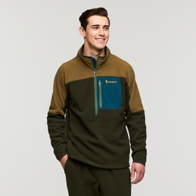 Cotopaxi Men&#39;s Abrazo Half-zip Fleece Jacket LOWD Live Oak/Woods