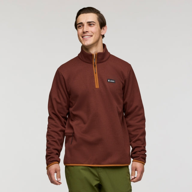Cotopaxi M Envo Fleece Quarter-Zip Pullover HTRCN Heather Chestnut