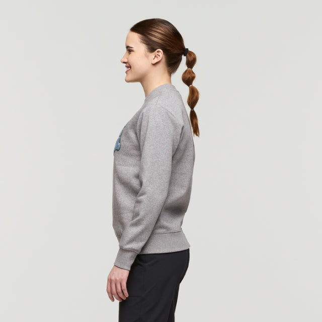 Cotopaxi W Coto-Patch Crew Sweatshirt HTRGR Heather Grey