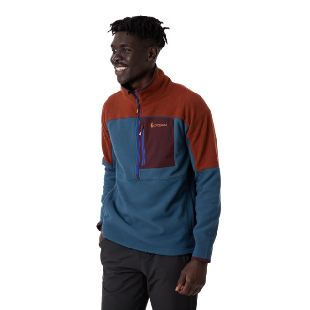 Cotopaxi M Abrazo Half-Zip Fleece Jacket RUIND Rust/Indigo