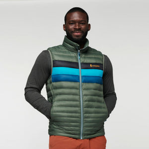 Cotopaxi Mens Fuego Down Vest Spruce Stripes