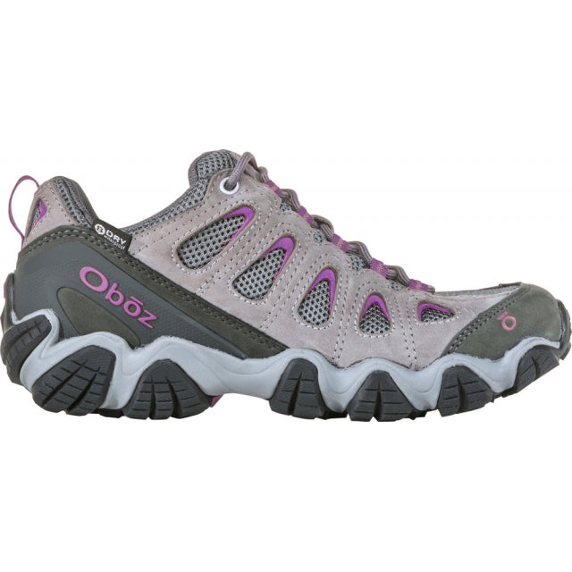 Oboz Women&#39;s Sawtooth II Low Waterproof 28 Pewter/Violet / 10