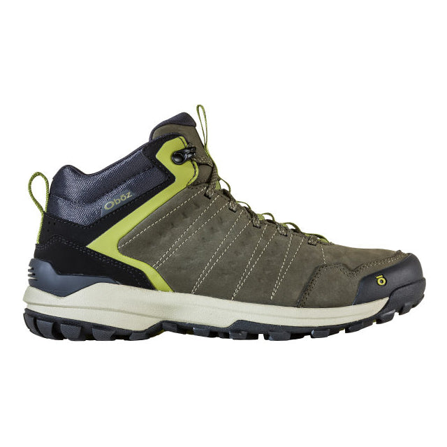 Oboz Mens Sypes Mid Leather Waterproof Loden