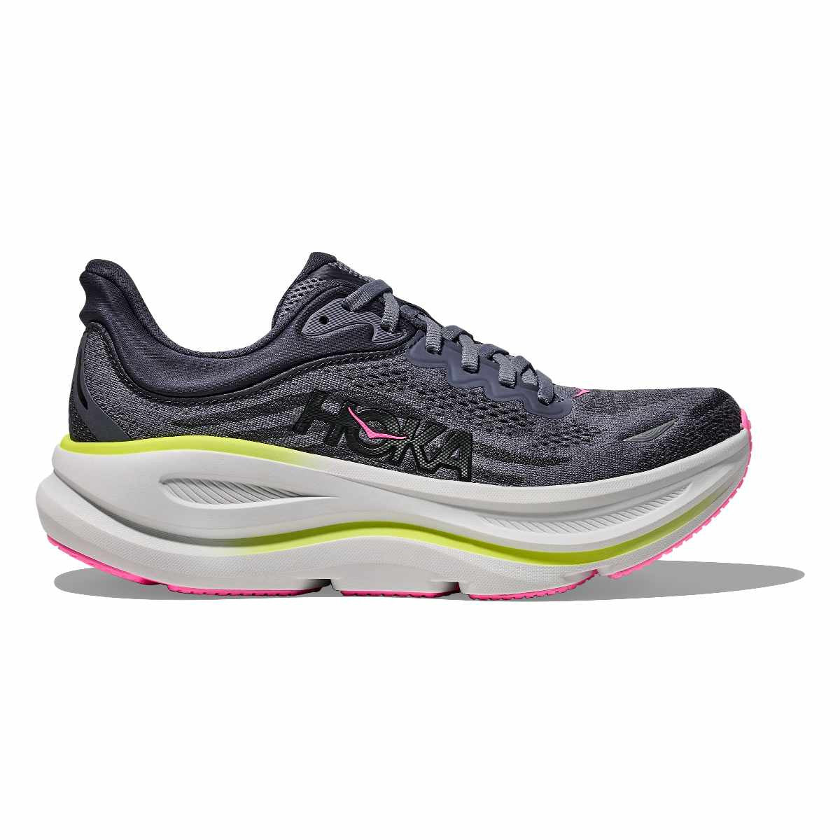 Hoka Womens Bondi 9 CYG Charcoal Grey/Grey Skies