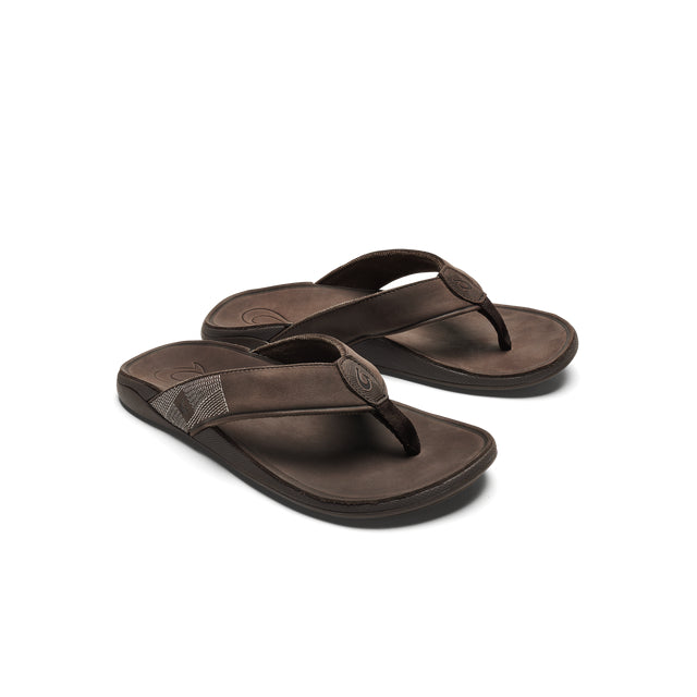 Olukai Mens Tuahine Dark Wood