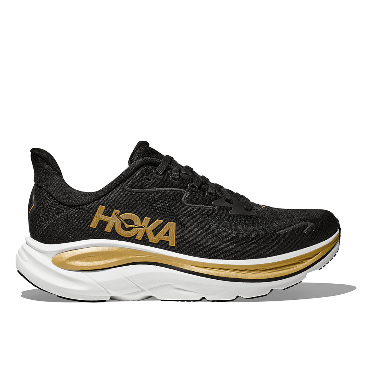 Hoka Womens Clifton 10 Black / Gold