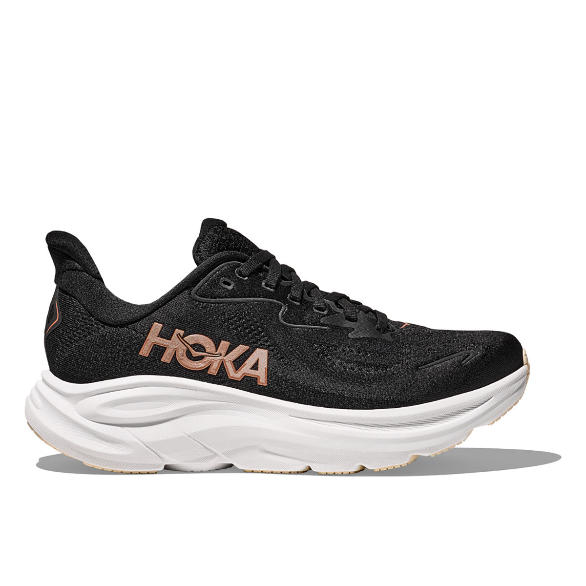 Hoka Womens Clifton 10 Black / Rose Gold