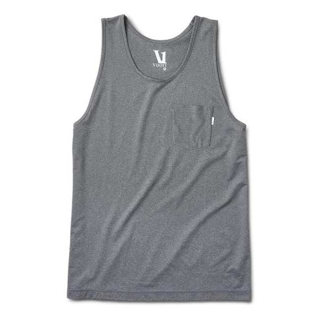 Vuori Men&#39;s Tradewind Performance Tank HTG Heather Grey