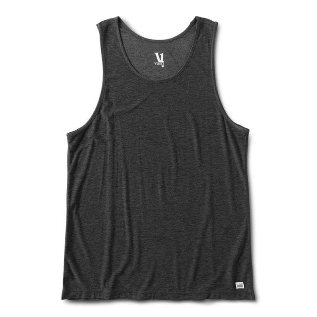 Vuori Men&#39;s Strato Tech Tank HCC Charcoal Heather