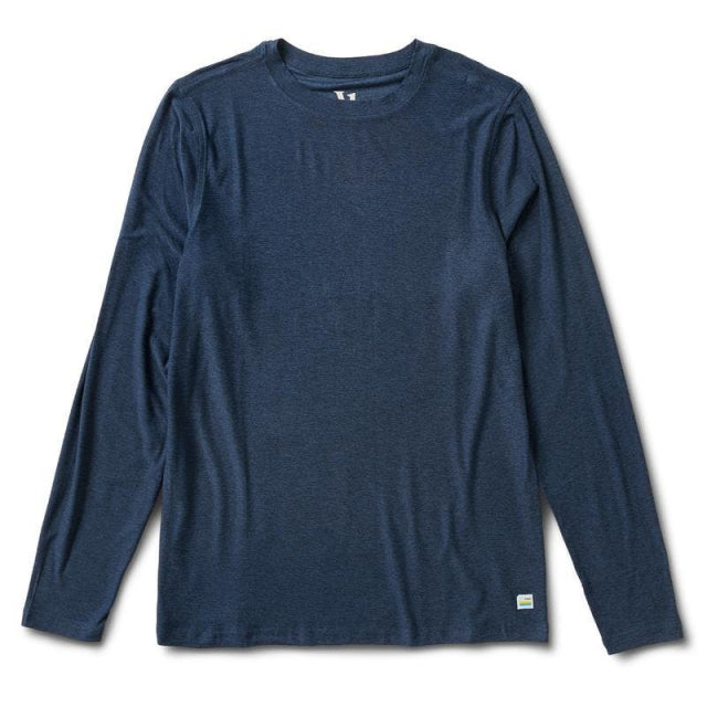 Vuori M LS Strato Tech Tee HNV Navy Heather