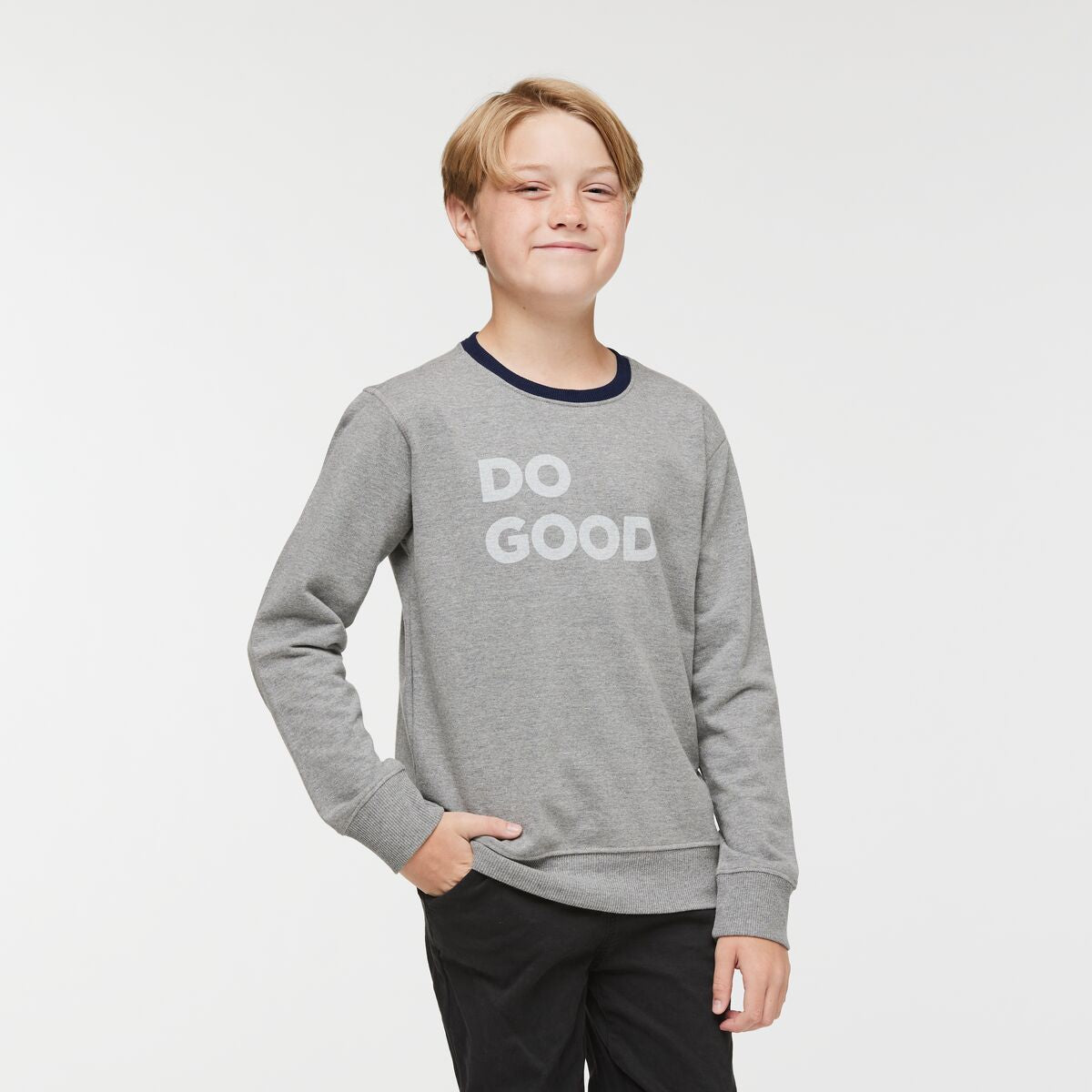 Cotopaxi Kids' Do Good Crew Sweatshirt Heather Grey