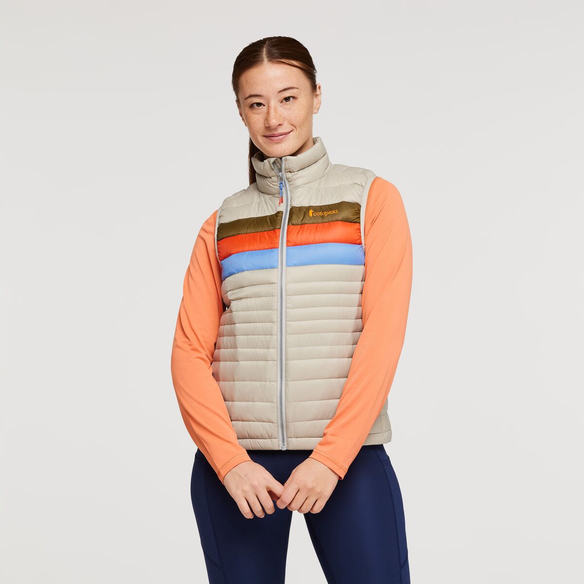 Cotopaxi Women's Fuego Down Vest Pebble Stripes