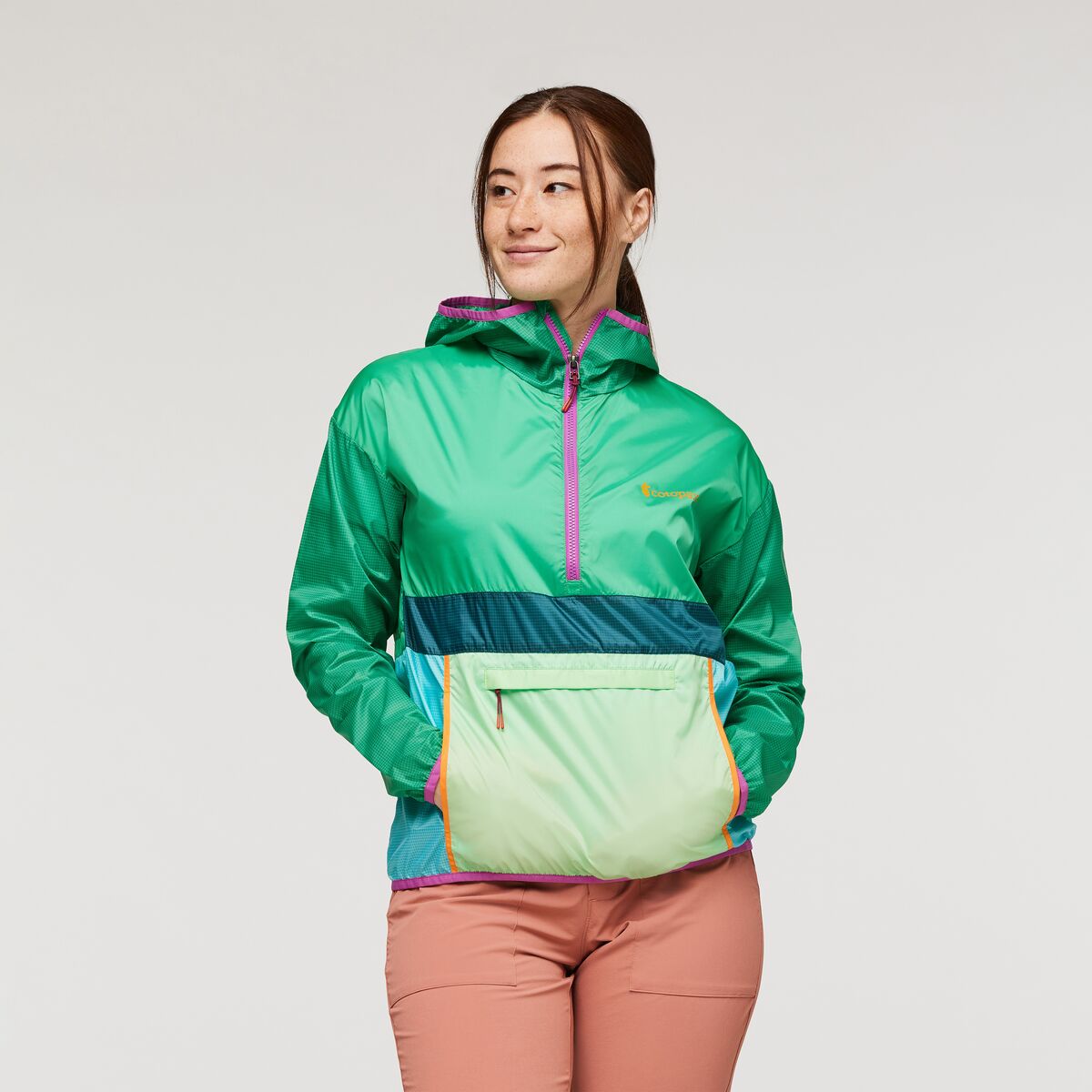 Cotopaxi Women's Teca Half-Zip Windbreaker Rolling Hills