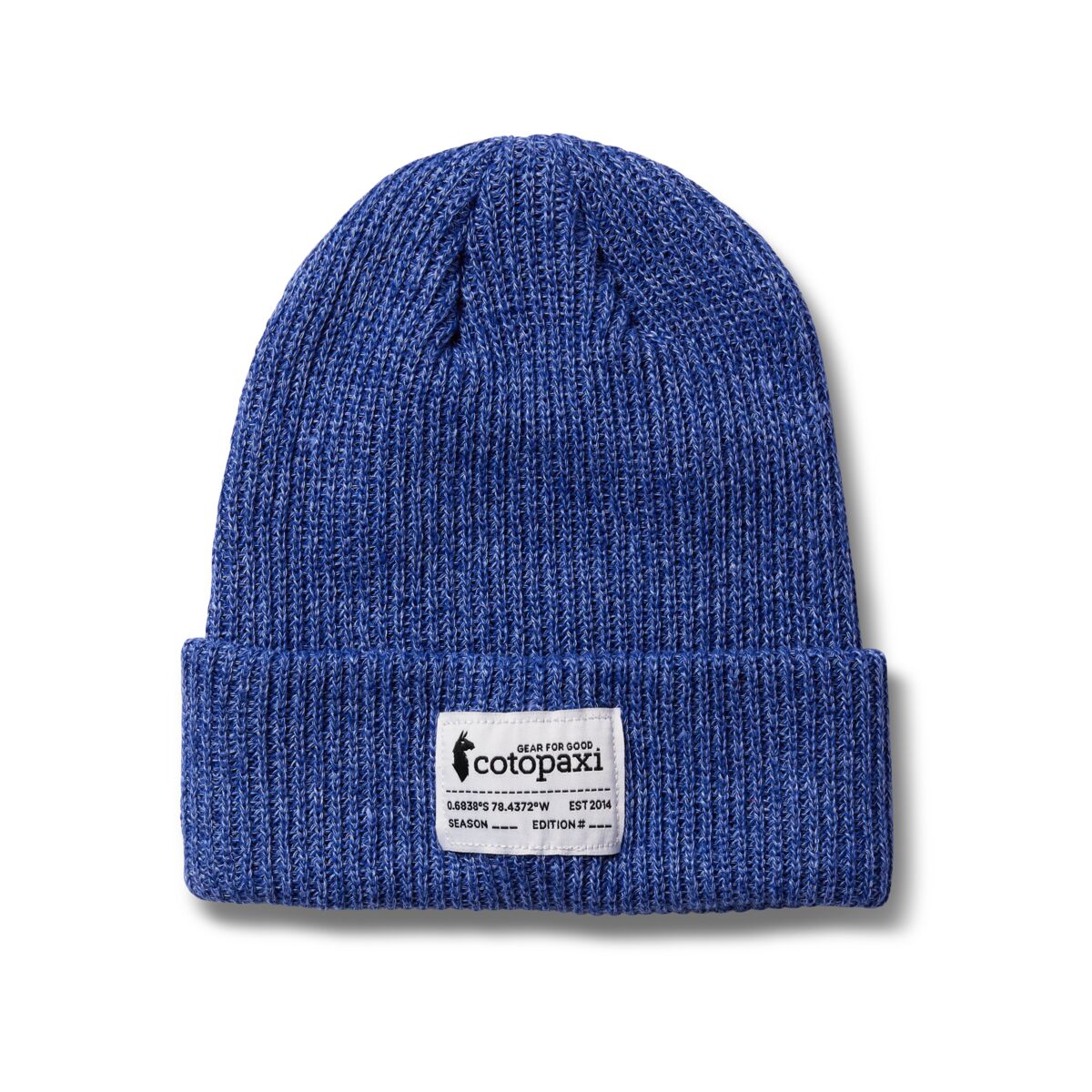 Wharf Beanie - Cotopaxi Patch Heather Blue Violet