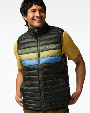 Cotopaxi Mens Fuego Down Vest Woods Stripes