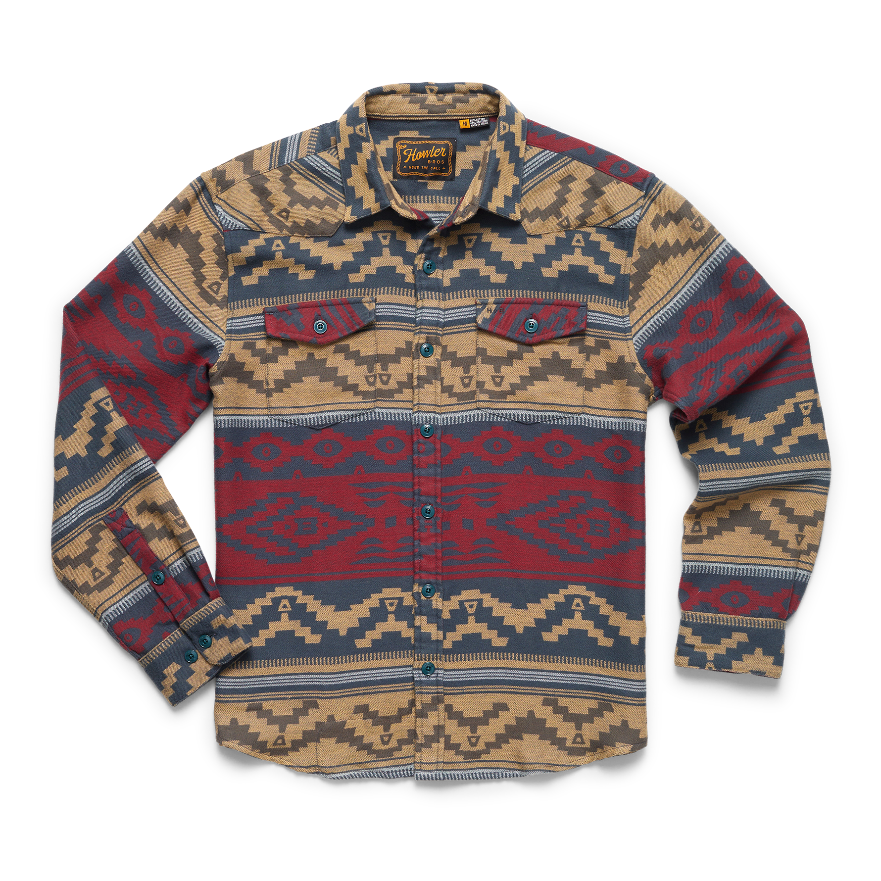 Howler Brothers Mens Sheridan Longsleeve Shirt Terranova: Pampas