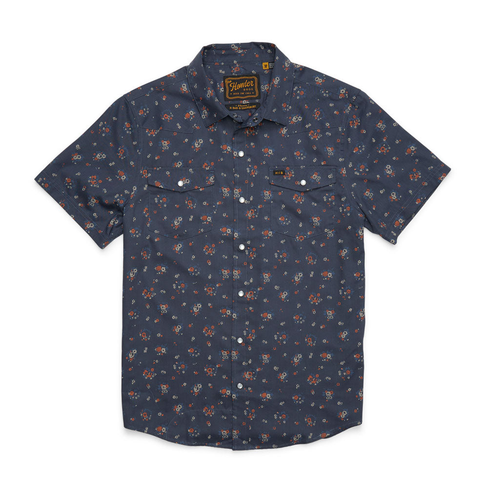 Howler Brothers Mens H Bar B Snapshirt Bouquets: Midnight
