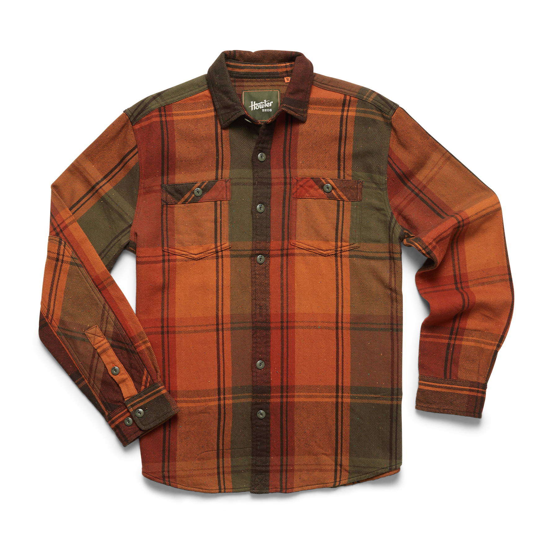 Howler Brothers Men's Rodanthe Blanket Flannel HOT Killian Plaid: Hot Horizon