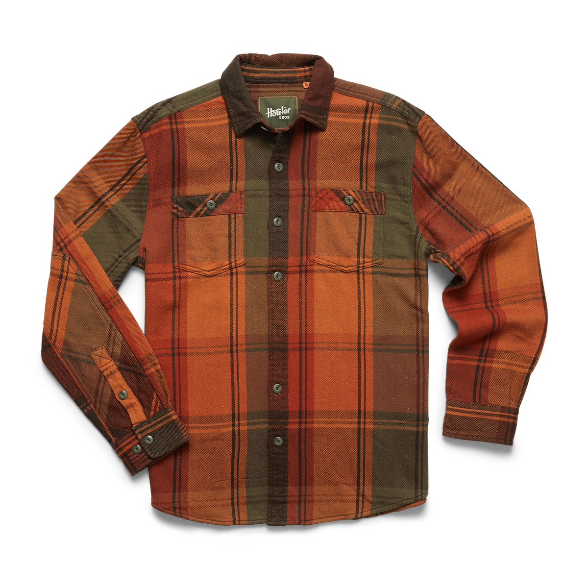 Howler Brothers Men&#39;s Rodanthe Blanket Flannel HOT Killian Plaid: Hot Horizon