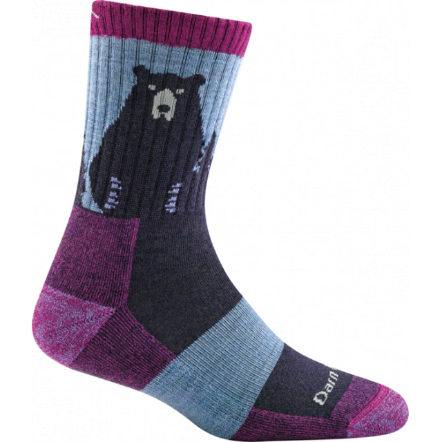 Darn Tough W Bear Town Micro Crew Lightweight w/ Cushion A018 Purple