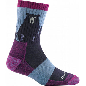 Darn Tough W Bear Town Micro Crew Lightweight w/ Cushion A018 Purple