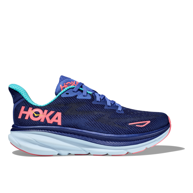 Hoka Womens Clifton 9 BBCRM Bellweather Blue / Ceramic