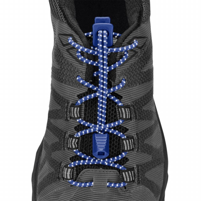 Nathan Reflective Run Laces Reflective Surf the Web Blue