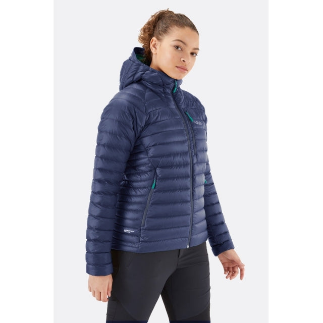 Rab Women&#39;s Microlight Alpine Down Jacket Deep Ink/Atlantis