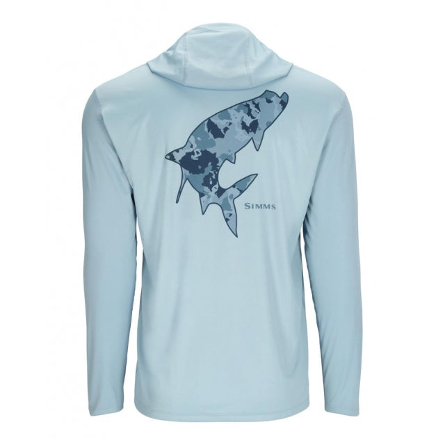 Simms Fishing M Tech Hoody - Artist Series 1164 Steel Blue/Tarpon R Camo Neptune