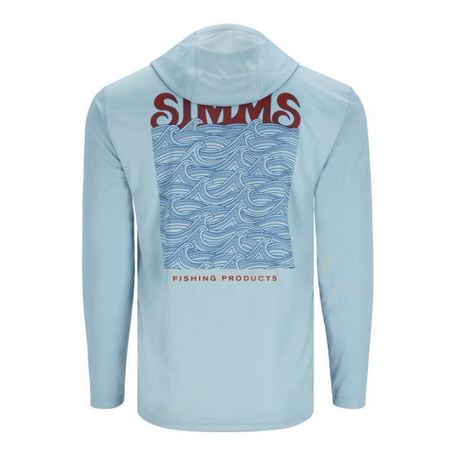 Simms Fishing M Tech Hoody - Artist Series 1112 Steel Blue/Simms Wave