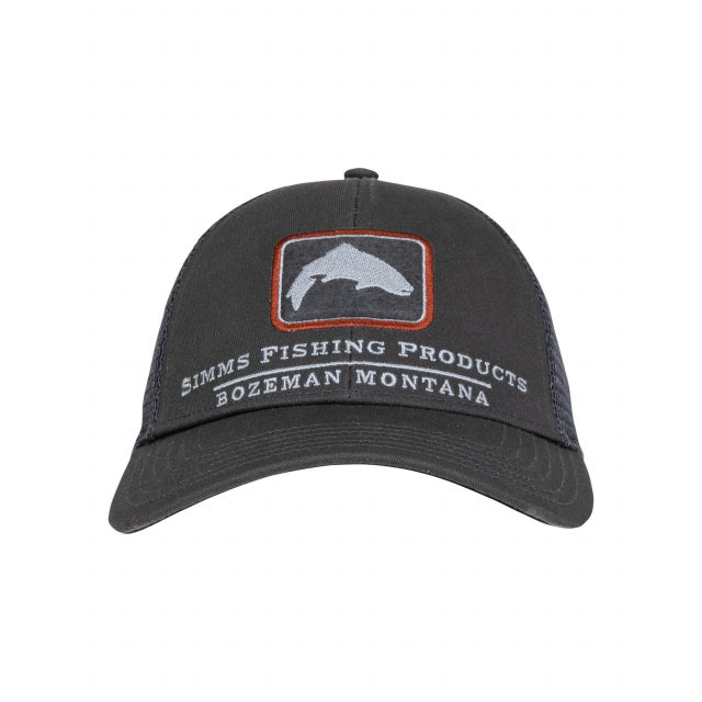 Simms Fishing Trout Icon Trucker Hat 003 Carbon