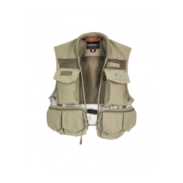 Simms Fishing Men&#39;s Tributary Fishing Vest 276 Tan