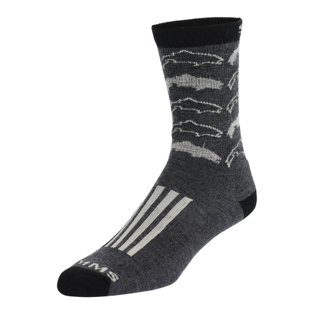 Simms Fishing M Daily Sock 016 Steel Grey