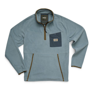 Howler Brothers Mens Free Range Fleece Pullover Iron Blue