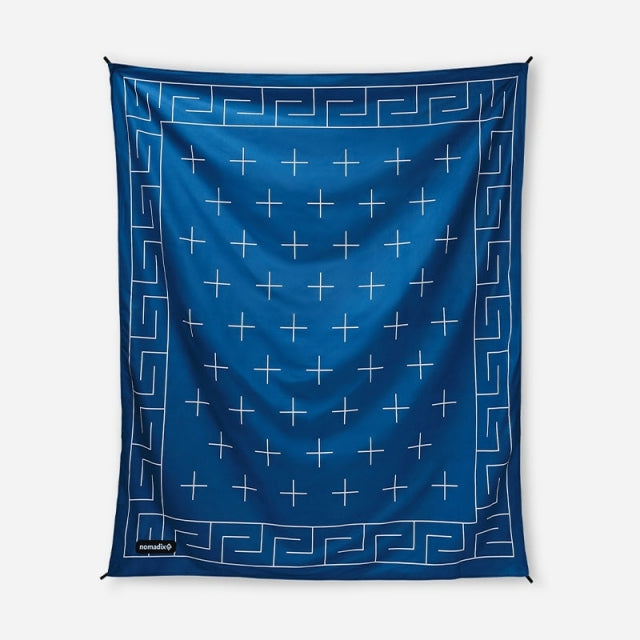 Nomadix Festival Blanket: Tie-dye Black And White Barton Blue