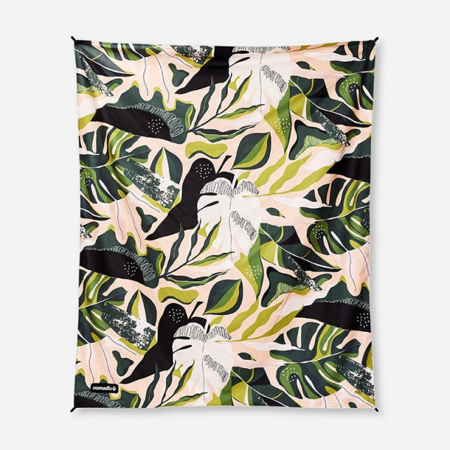 Nomadix Festival Blanket Monstera Green Pink