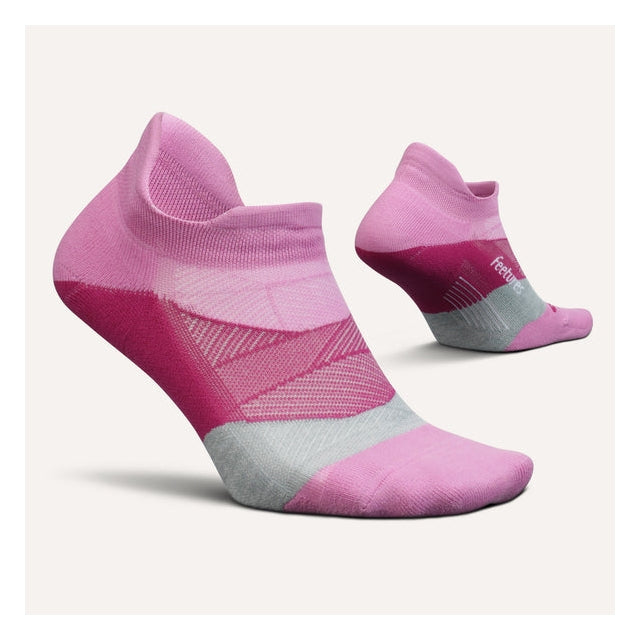 Feetures! Elite Light Cushion No Show Tab Socks 5578 Push-thru Pink