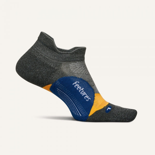 Feetures! Elite Light Cushion No Show Tab Socks 751 Iron Seal