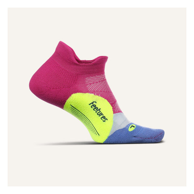 Feetures! Elite Light Cushion No Show Tab Socks Pulse Purple